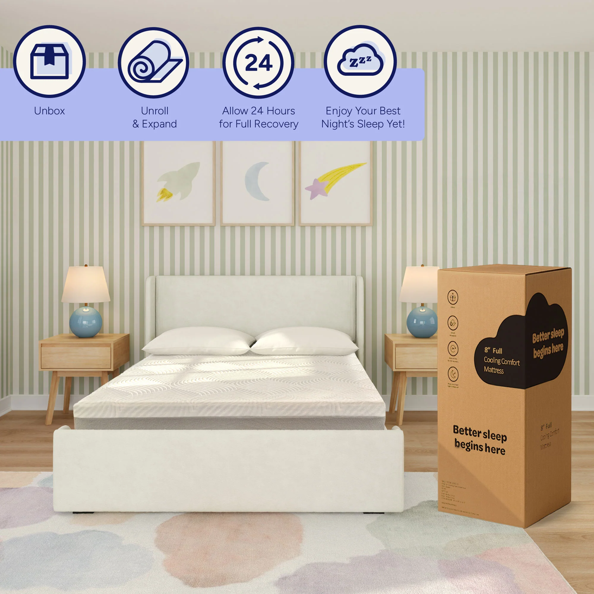 8-Inch Full Cooling Comfort Mattress - Image 11
