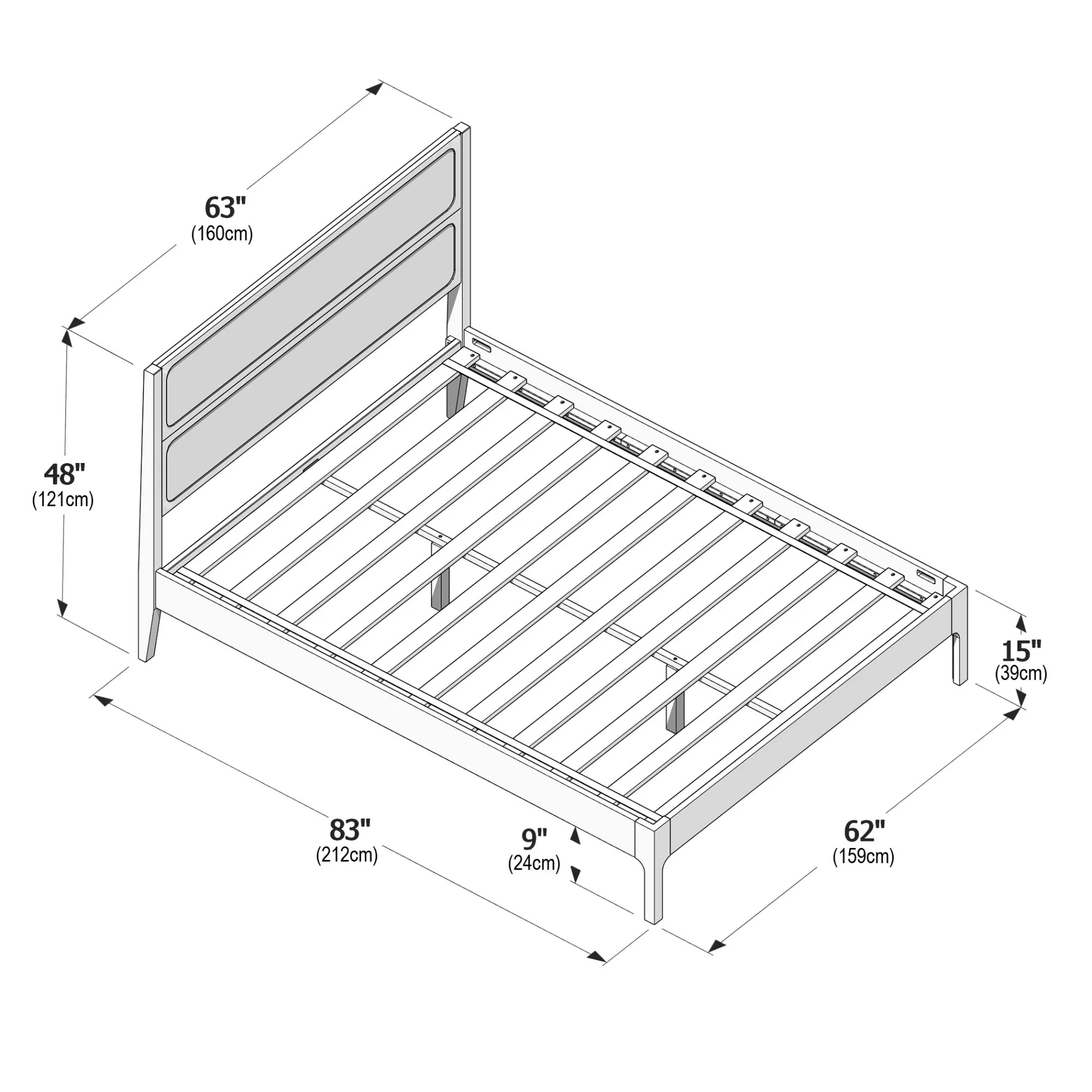 Ellis Queen Bed - Image 6