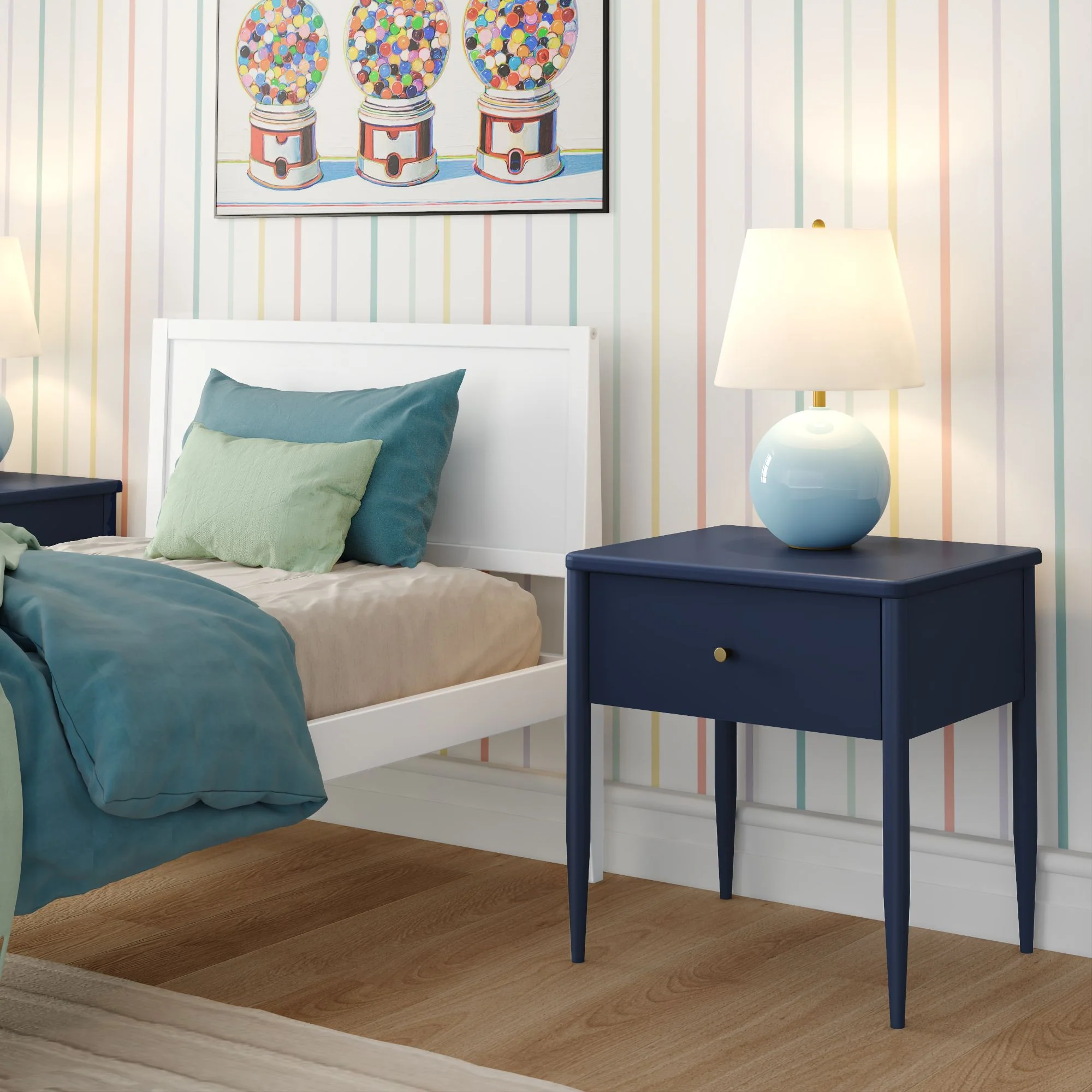 Hudson 1-Drawer Nightstand - Image 2