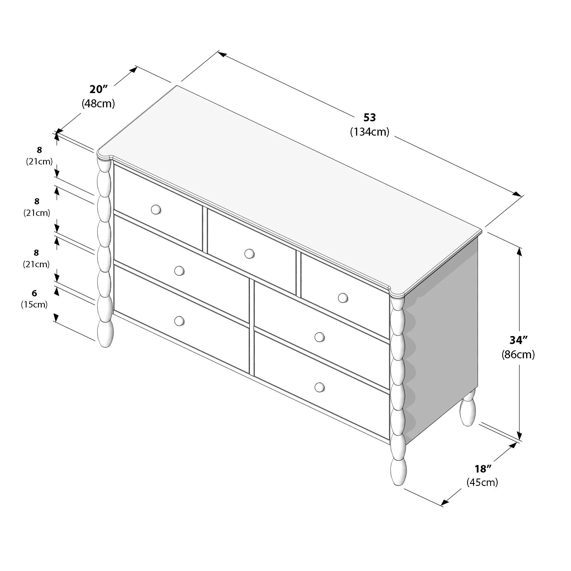 Jenny 7-Drawer Dresser - Image 28
