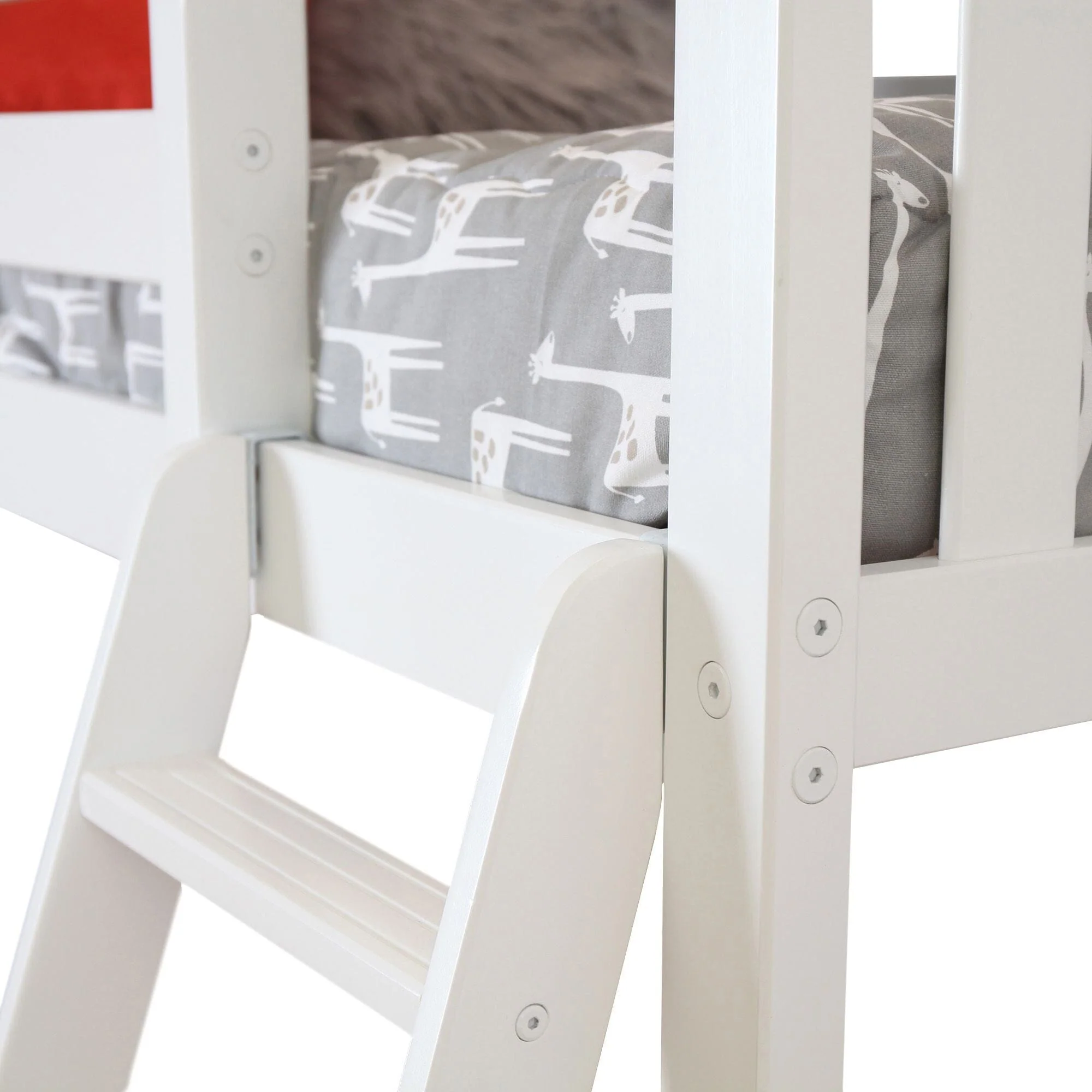Twin Over Full L-Shaped Bunk Bed With Bookcase & Desk - Image 16