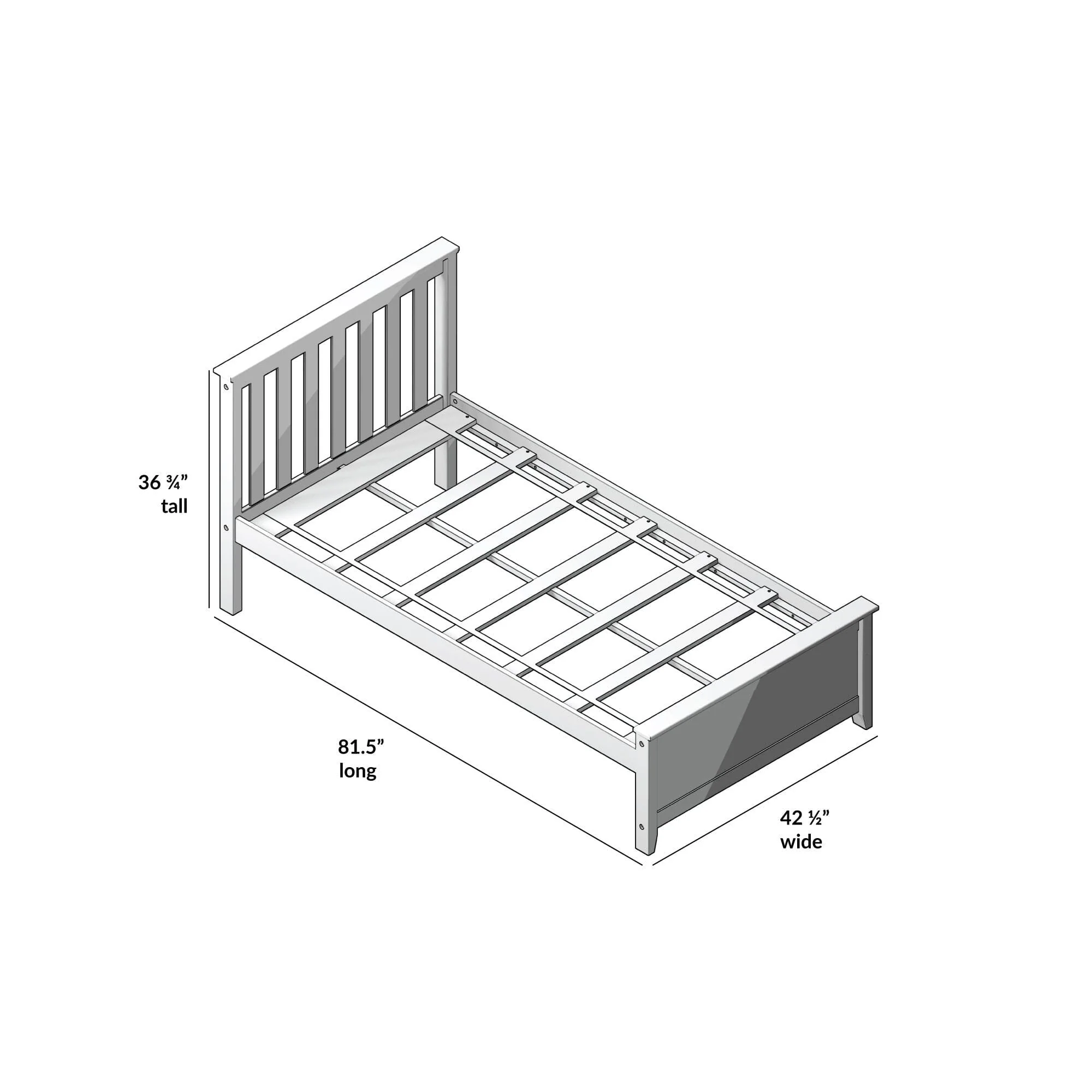 Twin Slatted Bed - Image 38