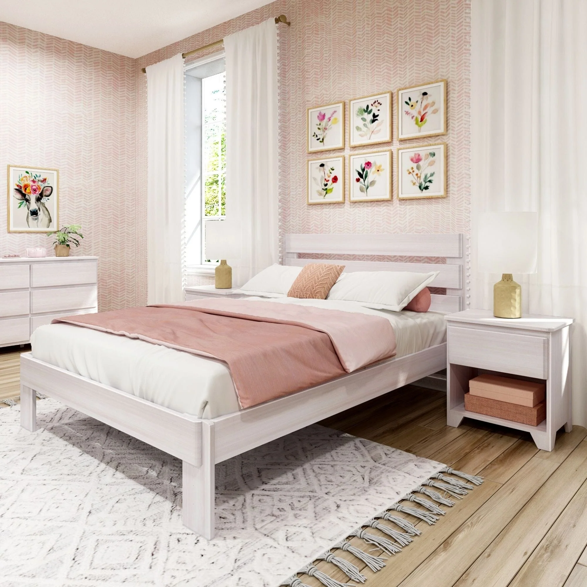Modern Farmhouse Queen Plank Bed - Image 2
