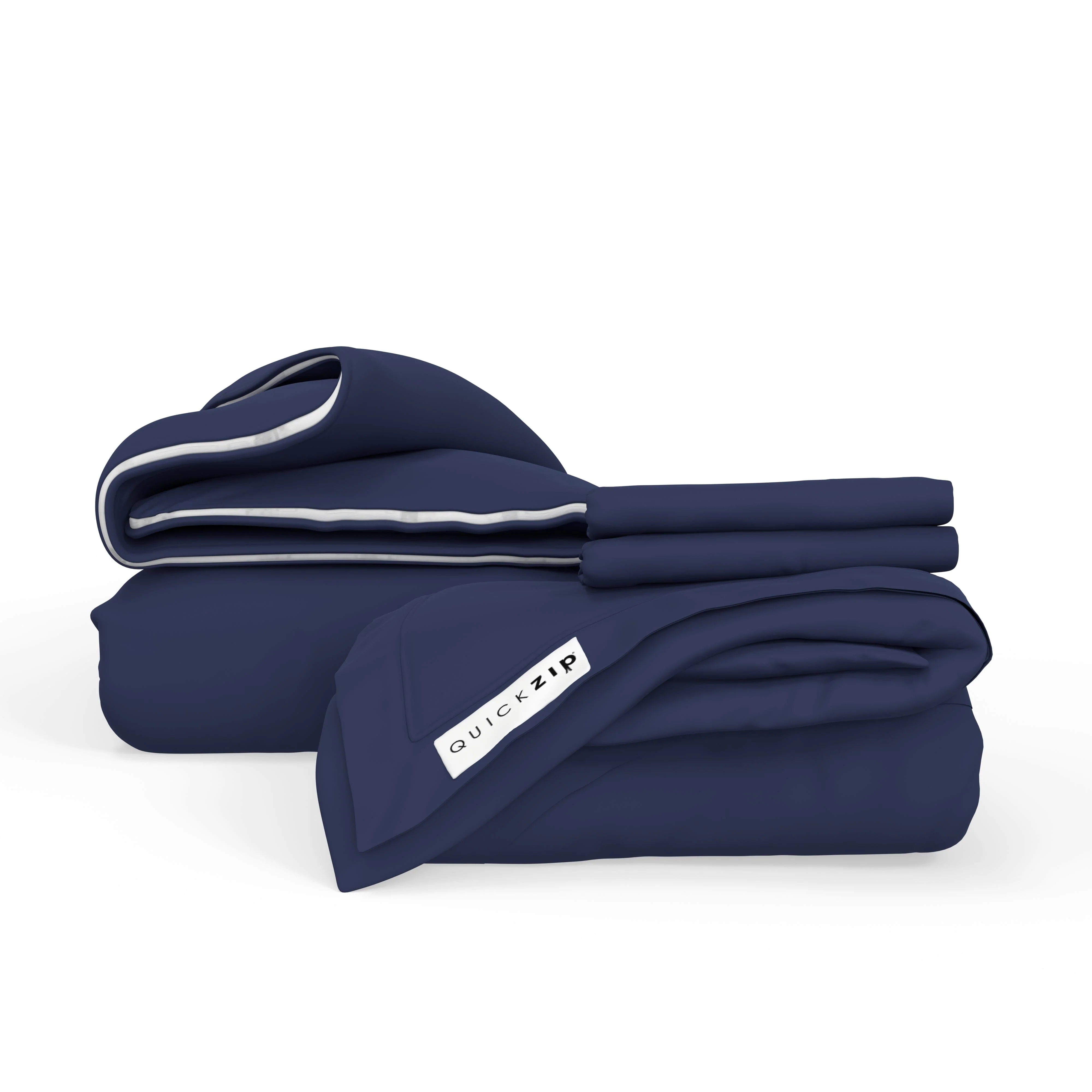 QuickZip Duvet and Sheet Set Bundle - Percale - Image 19