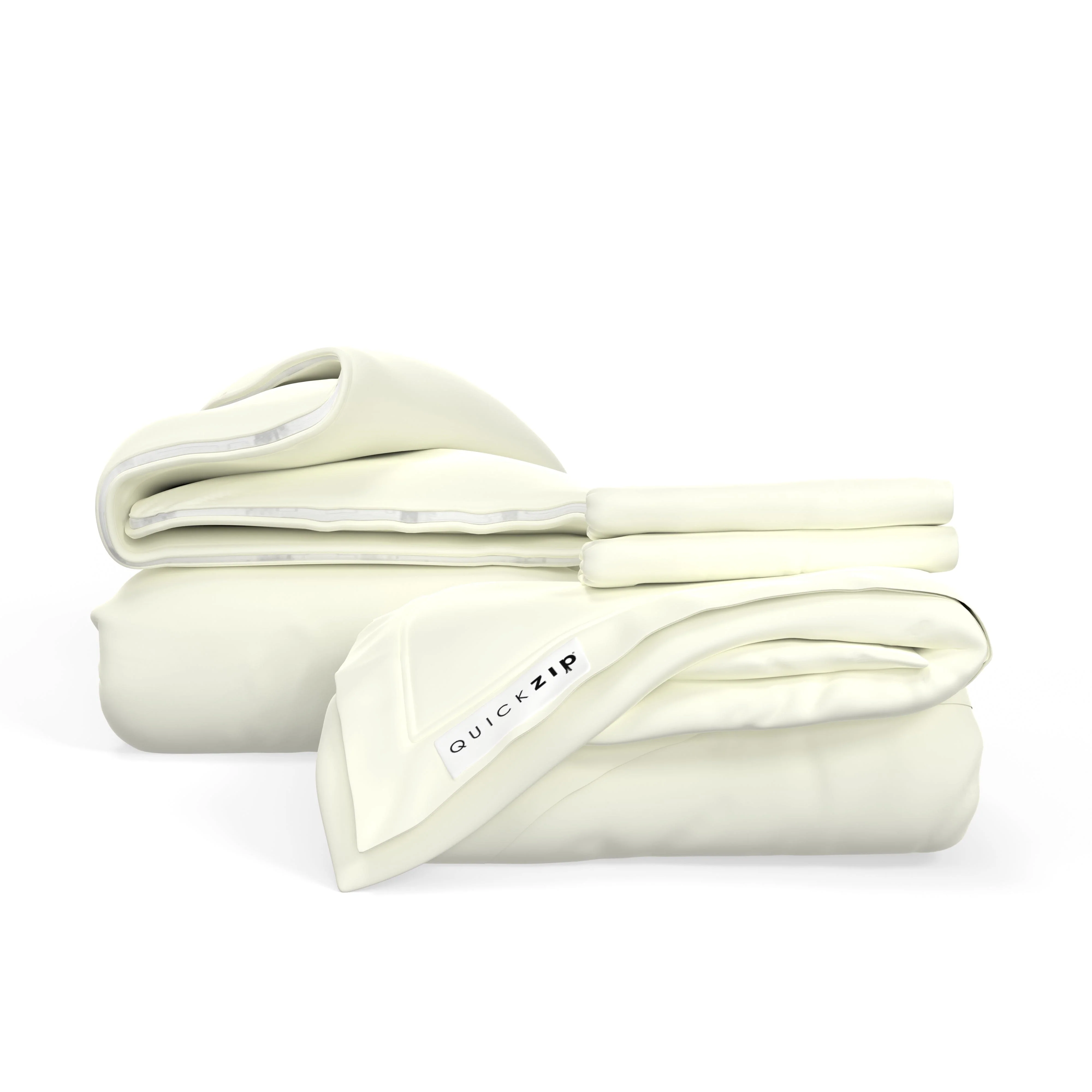 QuickZip Duvet and Sheet Set Bundle - Percale - Image 6