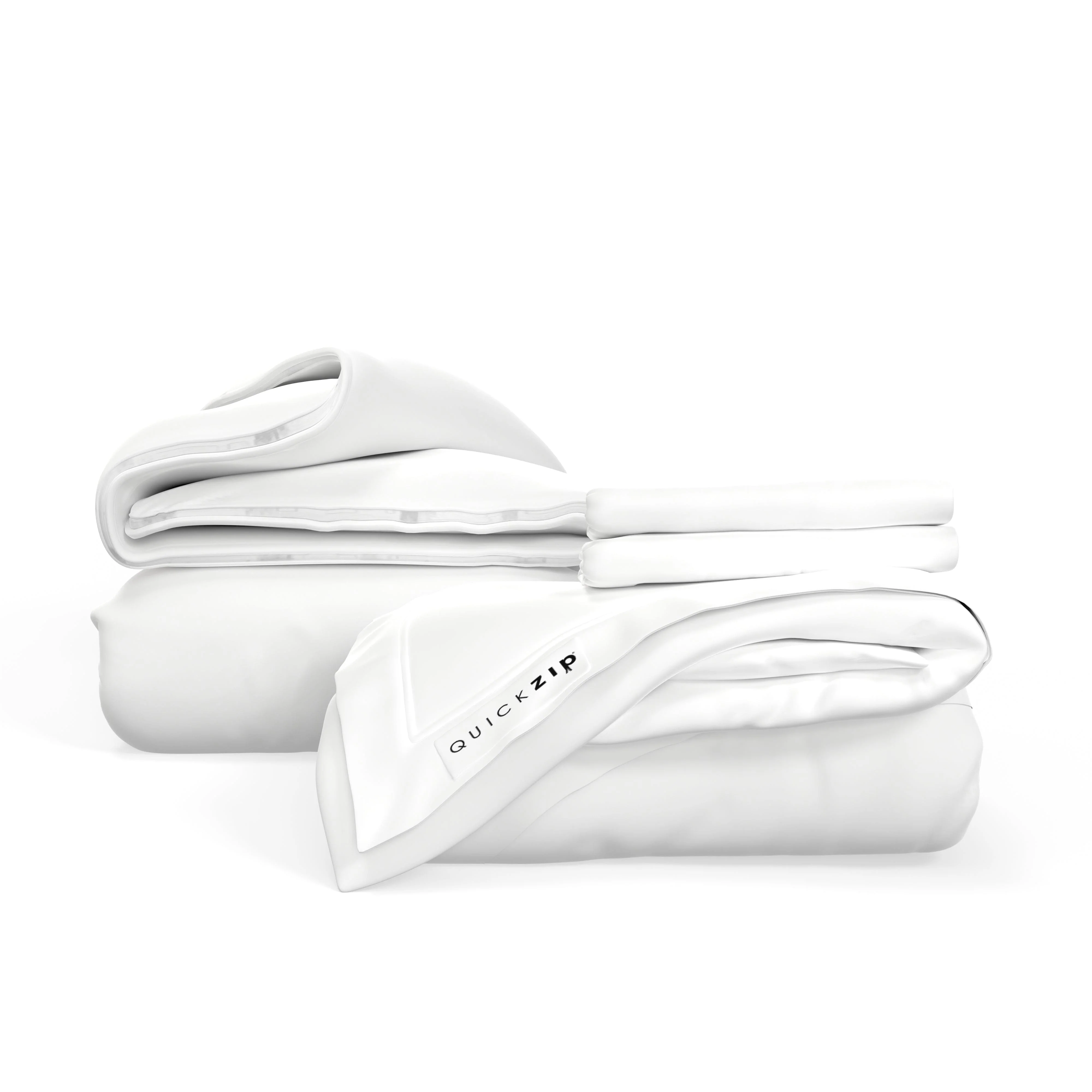 QuickZip Duvet and Sheet Set Bundle - Sateen - Image 35