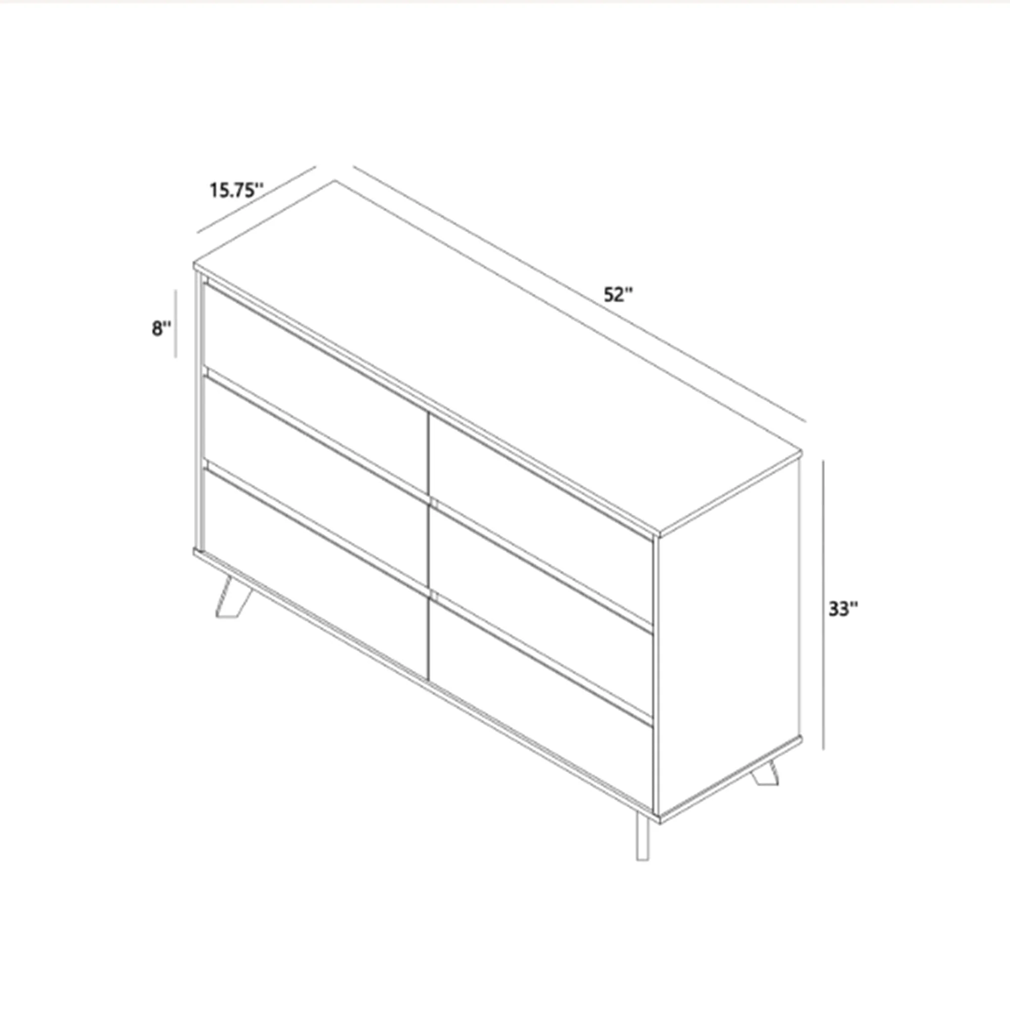 Scandinavian 6-Drawer Dresser - Image 46