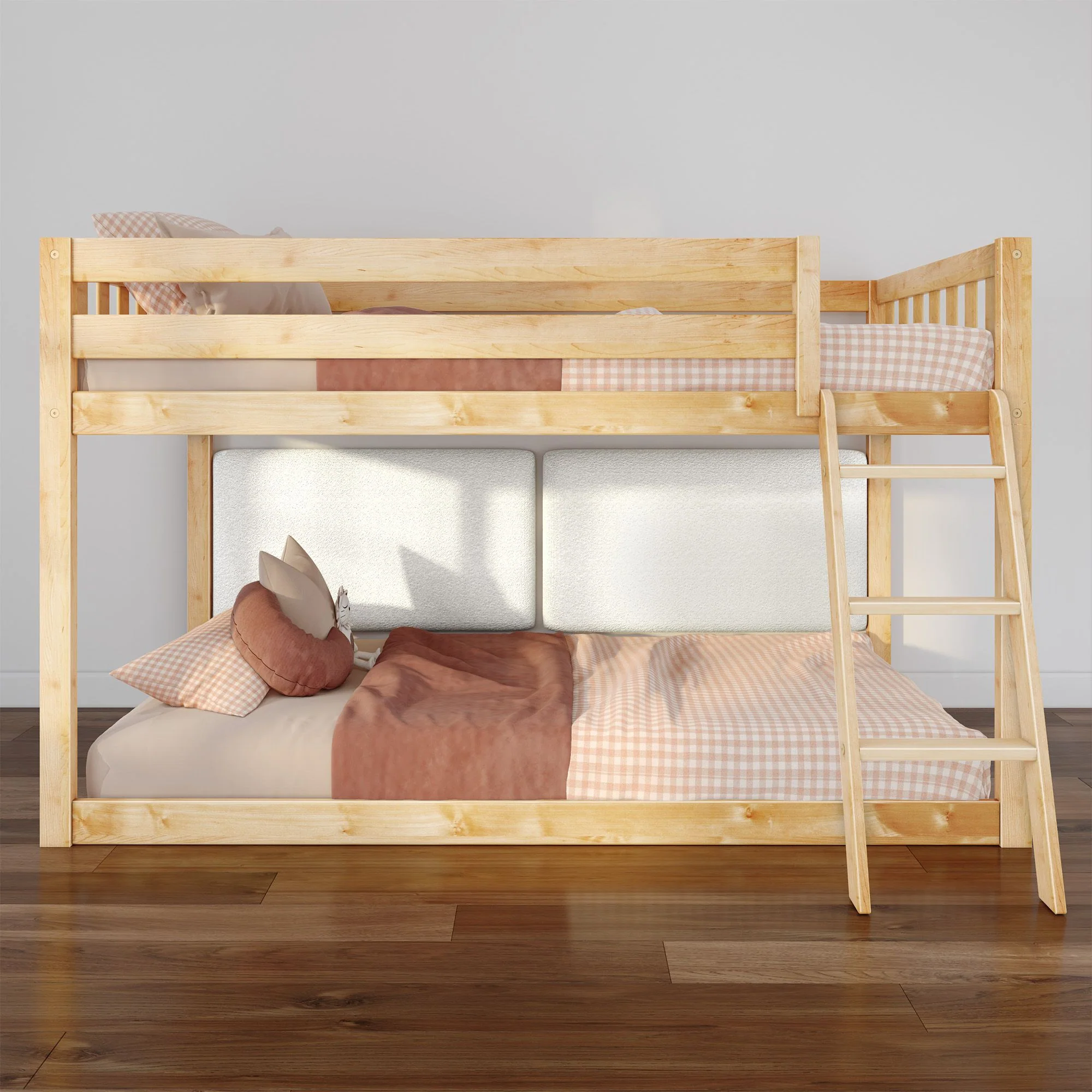 Twin Over Twin Low ModBunk With Two Backrests