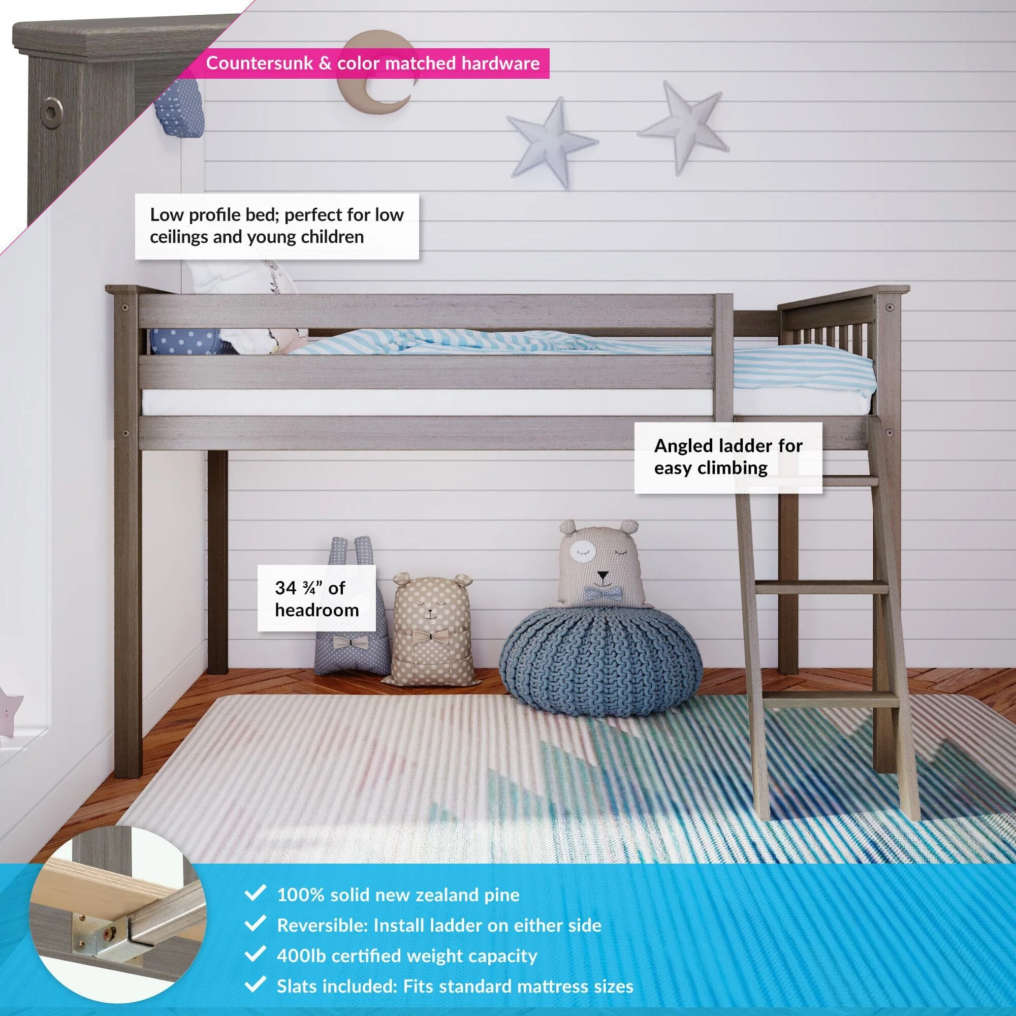 Twin Low Loft Bed - Image 7