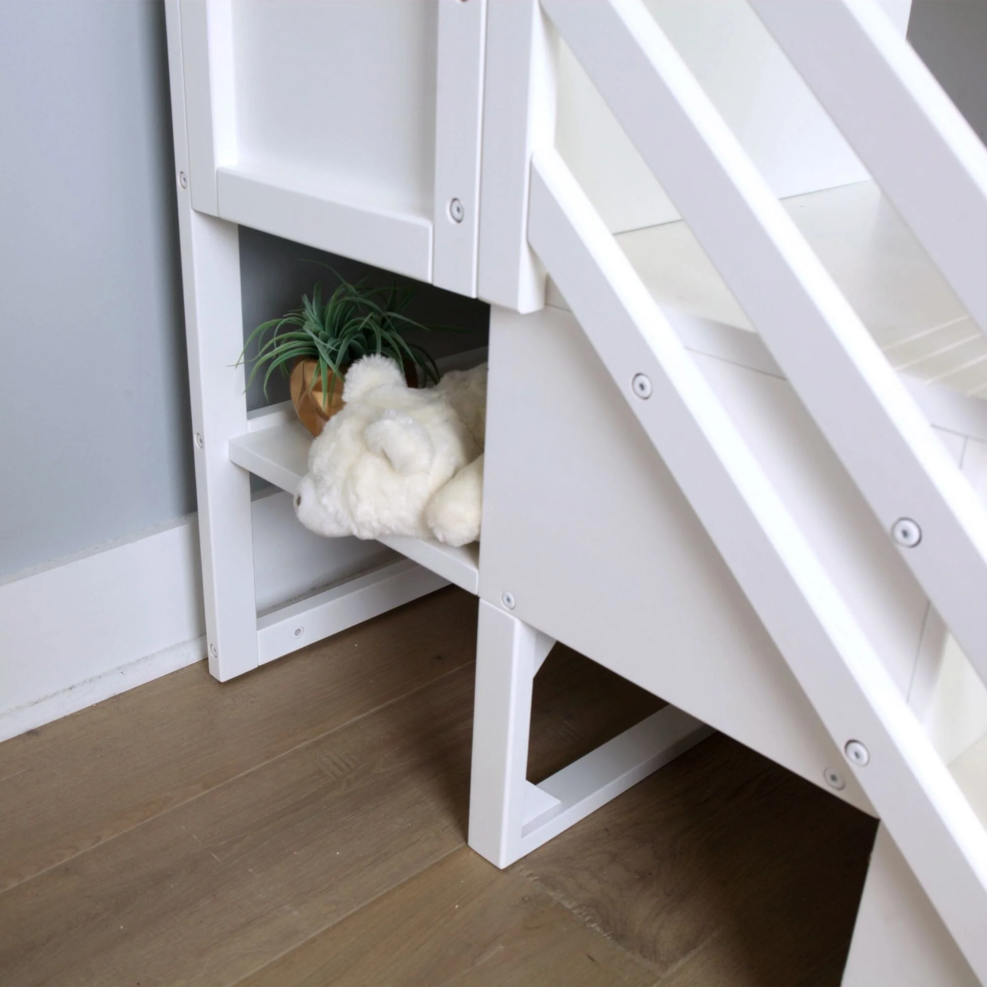 Twin Low Loft Bed With Stairs - Image 11